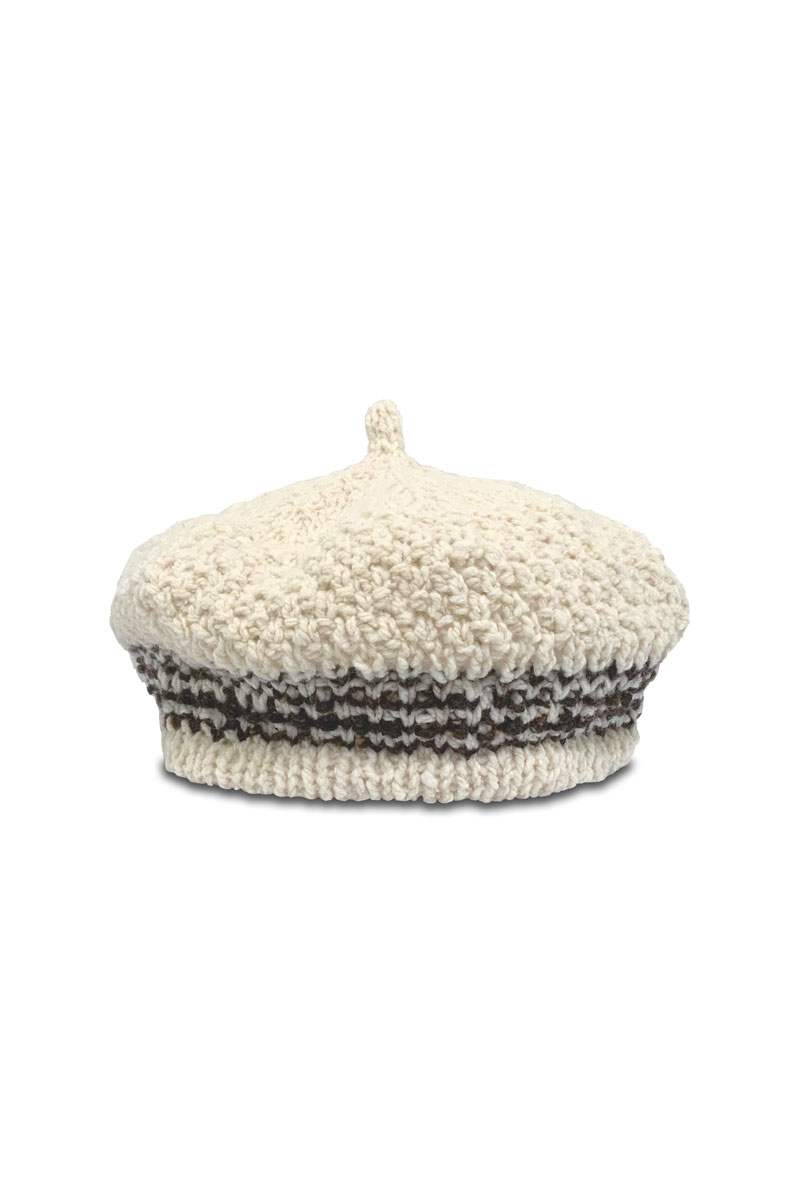 Cloud Knit Hat _ Line (Cream)