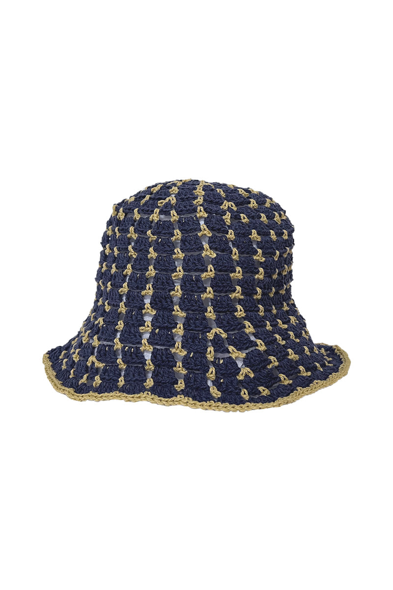 Web Summer Bucket Hat (Navy&amp;Olive)
