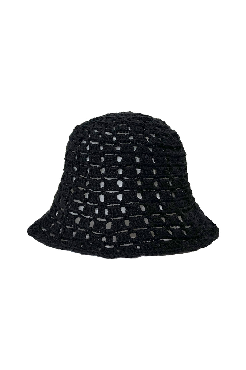 Web Summer Bucket Hat (Black)
