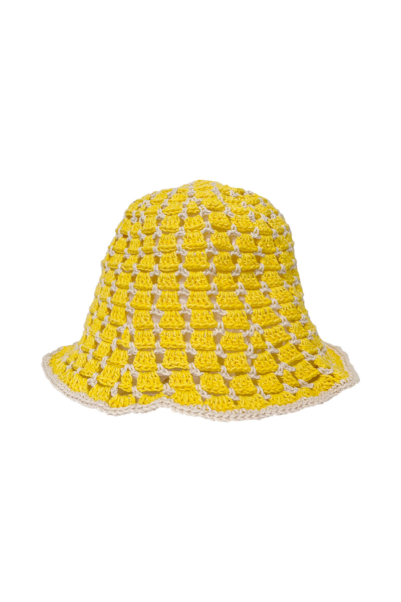 Web Summer Bucket Hat (Yellow)