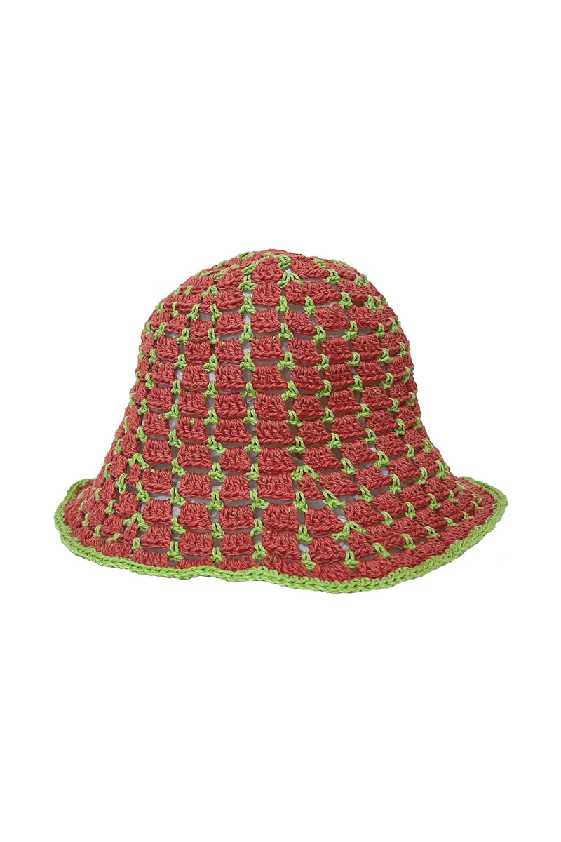 Web Summer Bucket Hat (Watermelon)