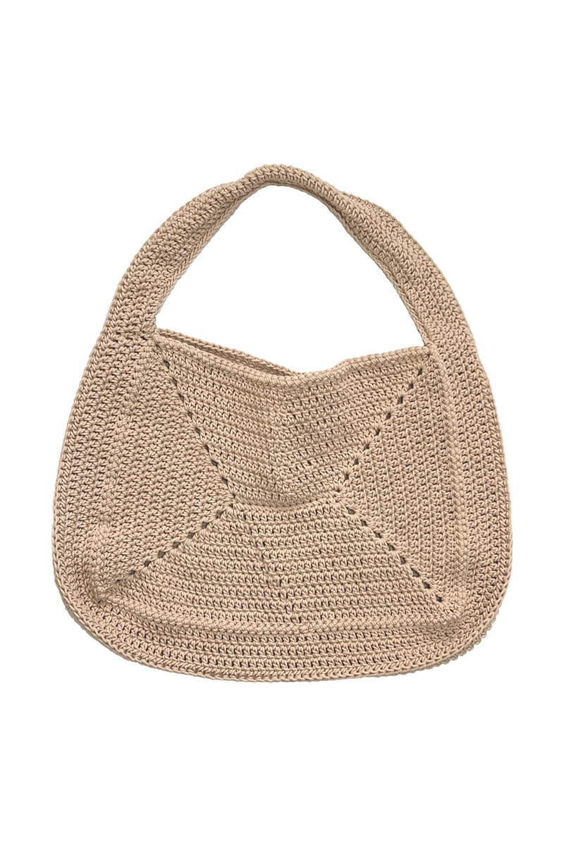 Crochet Shoulder Bag (Sand)