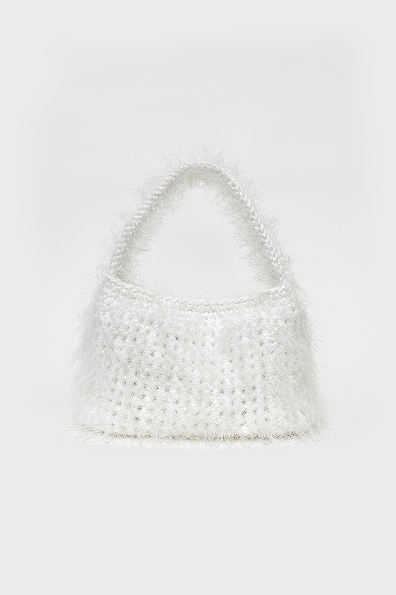 Hairy Tote Bag (White)